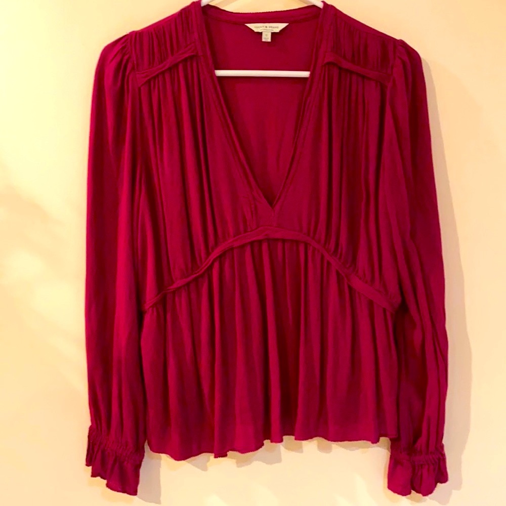 Lucky Brand BOHO Peplum Blouse 👚